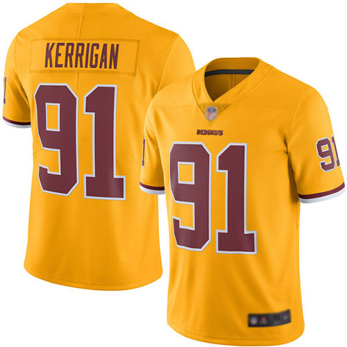 Washington Redskins Limited Gold Men Ryan Kerrigan Jersey NFL Football #91 Rush Vapor Untouchable